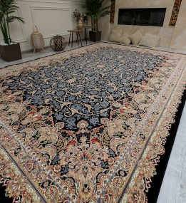 Перський килим Tabriz Highbulk G135-DBL Dark-Blue